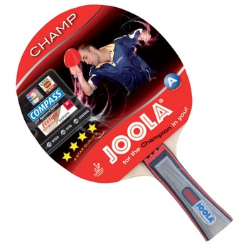 Paleta tenis de masa, JOOLA Champ , cauciuc COMPASS aprobat ITTF, cu burete de 1,9 mm, placaj cu 5 straturi Paleta tenis de masa, JOOLA Champ , cauciuc COMPASS aprobat ITTF, cu burete de 1,9 mm, placaj cu 5 straturi