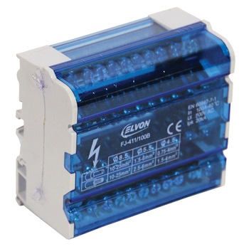 Distribuitor FJ411/100B 2 in 9 out x 4/500V/100A Distribuitor FJ411/100B 2 in 9 out x 4/500V/100A