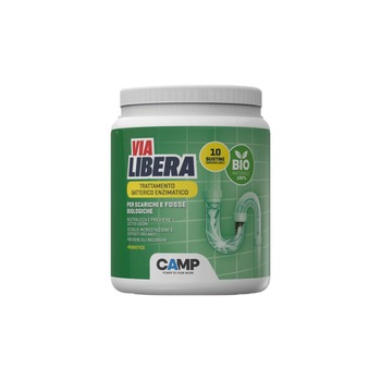 Tratament bacterian enzimatic tip pulbere pentru fose septice Via Libera Bio 500 g Tratament bacterian enzimatic tip pulbere pentru fose septice Via Libera Bio 500 g
