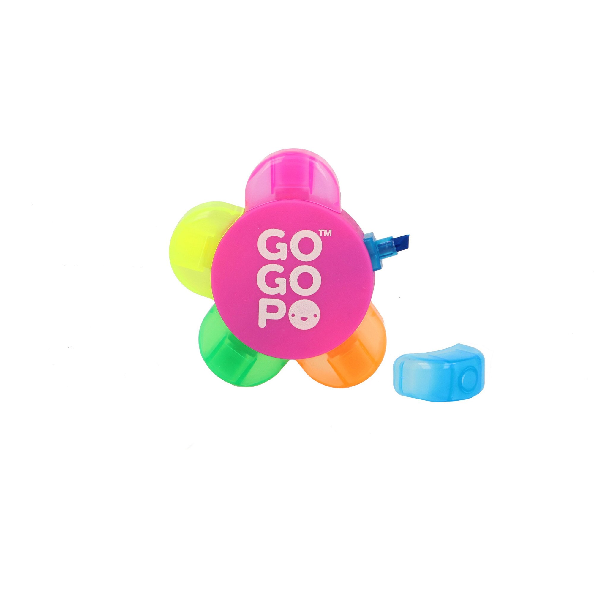 Carioca Imaginarium Colour Flower Hightlighter in forma de floare cu 5 capete de culori fluorescente diferite