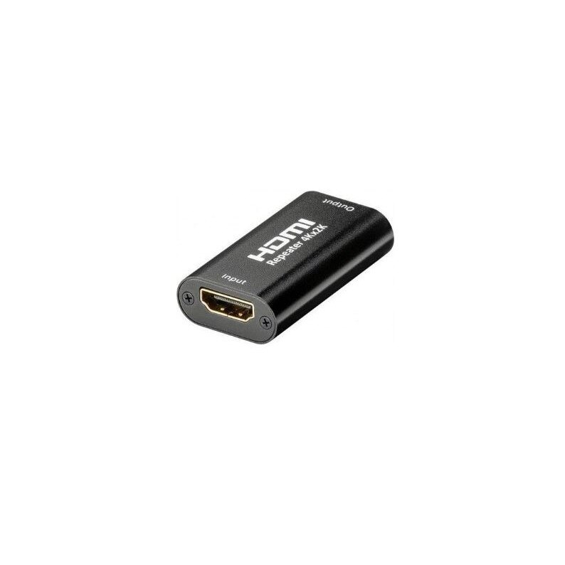 Amplificator de semnal Goobay HDMI 4Kx2K, HDMI placat cu aur, Negru