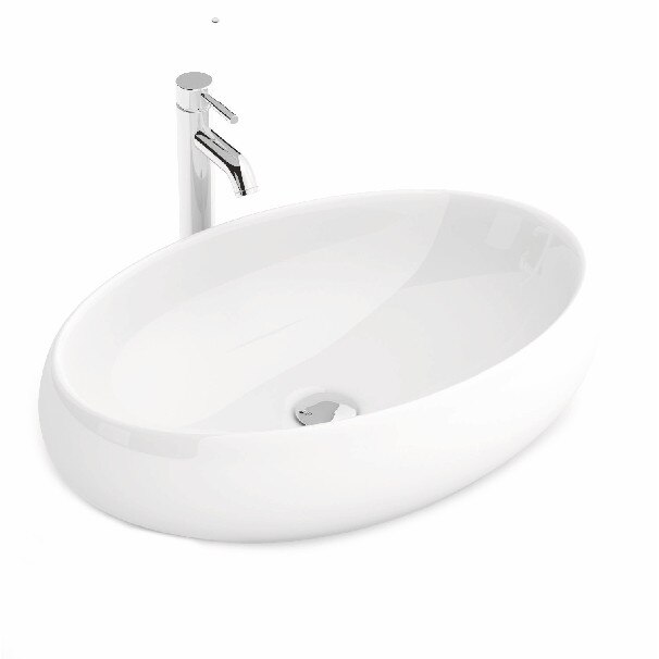 Lavoar Mbo-Melania White, 60x40.5 cm, montaj pe blat, ceramica sanitara