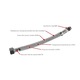 Set 2 racorduri flexibile monocomanda Ferro L 60 cm 3/8