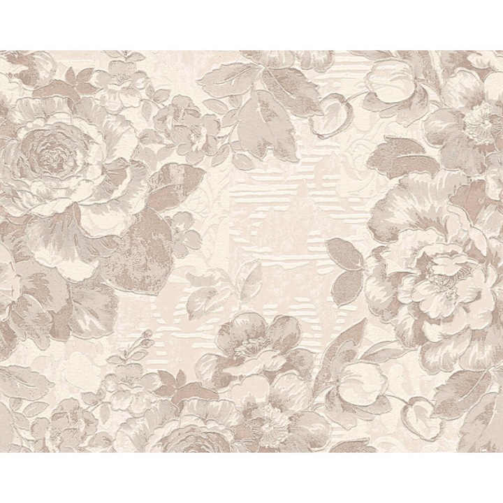 Tapet, AS Creation 338641, Maro/Crem/Metalic, 10.05 x 0.53 m