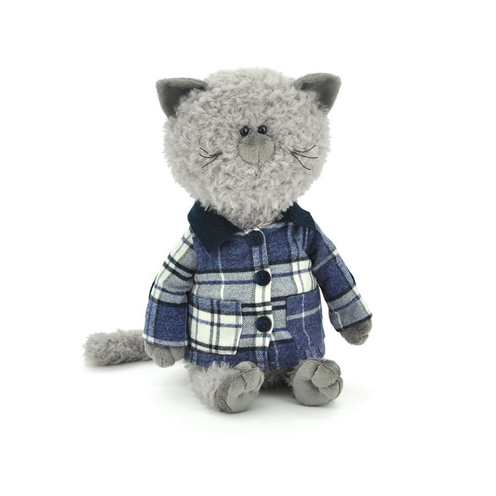 Jucarie de plus, Orange Toys, Buddy the Cat in a jaket 30 cm