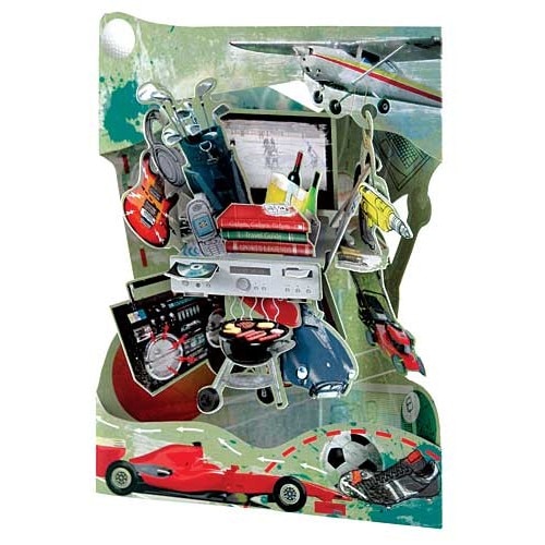 Felicitare 3D Visul oricarui barbat-Swing Cards