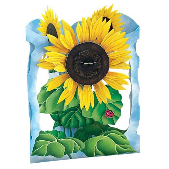 Felicitare 3D Floarea soarelui-Swing Cards