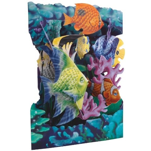 Felicitare 3D Viata marina-Swing Cards