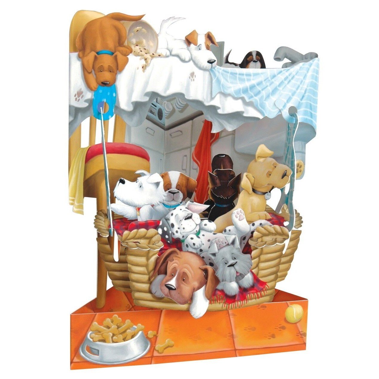 Felicitare 3D Catei in cosulet-Swing Cards