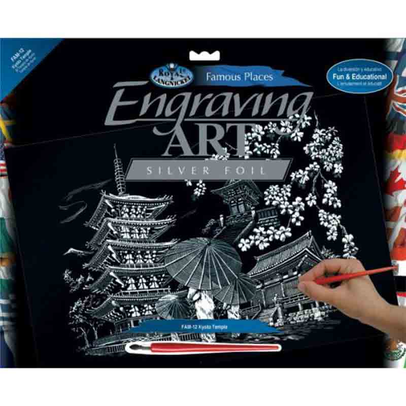 Set gravura, Royal Langnickel – Locuri celebre, 12 – Templul din Kyoto
