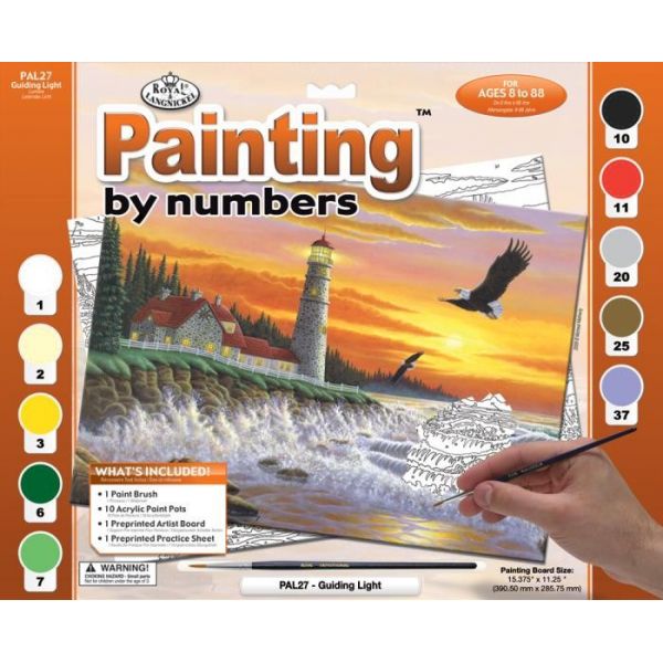Set pictura pe numere adulti, Royal Langnickel, 27 – Lumina calauzitoare