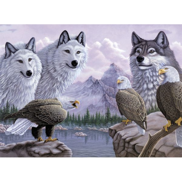Set pictura pe numere adulti, Royal Langnickel, 30 – Lupi