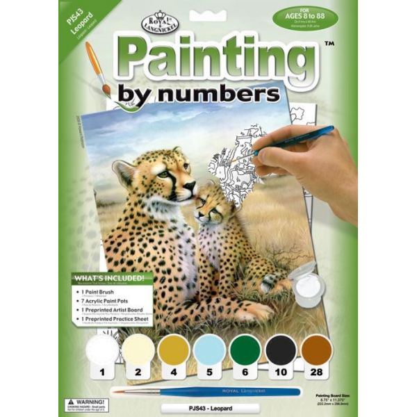 Set pictura pe numere, Royal Langnickel, 43 – Ghepard