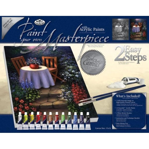 Set pictura panza pe sasiu, Royal Langnickel, Tablouri celebre, 13 – Garden Table