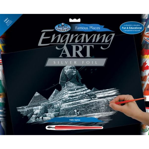 Set gravura, Royal Langnickel – Locuri celebre, 02 – Sfinx