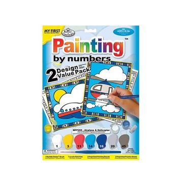 Set pictura pe numere pentru copii, Royal Langnickel, MFP205 Avion & Elicopter, Duo Pack, 30 x 23 cm Set pictura pe numere pentru copii, Royal Langnickel, MFP205 Avion & Elicopter, Duo Pack, 30 x 23 cm