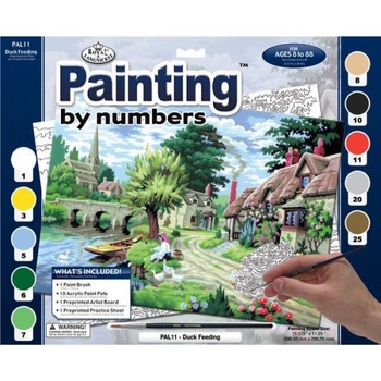 Set pictura pe numere adulti, Royal Langnickel, 11 – Hranirea ratelor Set pictura pe numere adulti, Royal Langnickel, 11 – Hranirea ratelor
