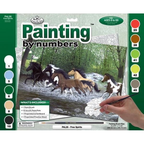 Set pictura pe numere adulti, Royal Langnickel, 26 – Spirit liber