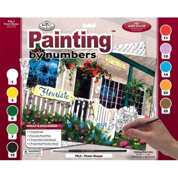 Set pictura pe numere adulti, Royal Langnickel, 03 – Florarie Set pictura pe numere adulti, Royal Langnickel, 03 – Florarie