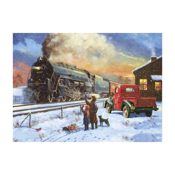 Set pictura pe numere adulti, Royal Langnickel, 40 – Home for Christmas