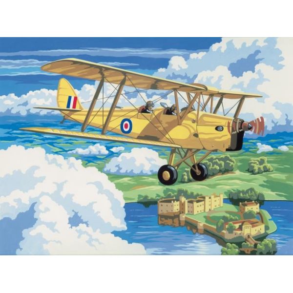 Set pictura pe numere adulti, Royal Langnickel, 04 – Nostalgic Plane