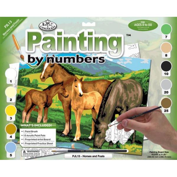 Set pictura pe numere, Royal Langnickel, 13 – Cai