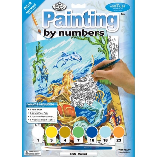 Set pictura pe numere, Royal Langnickel, 19 – Sirena