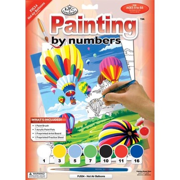 Set pictura pe numere, Royal Langnickel, 34 – Baloane cu aer Set pictura pe numere, Royal Langnickel, 34 – Baloane cu aer