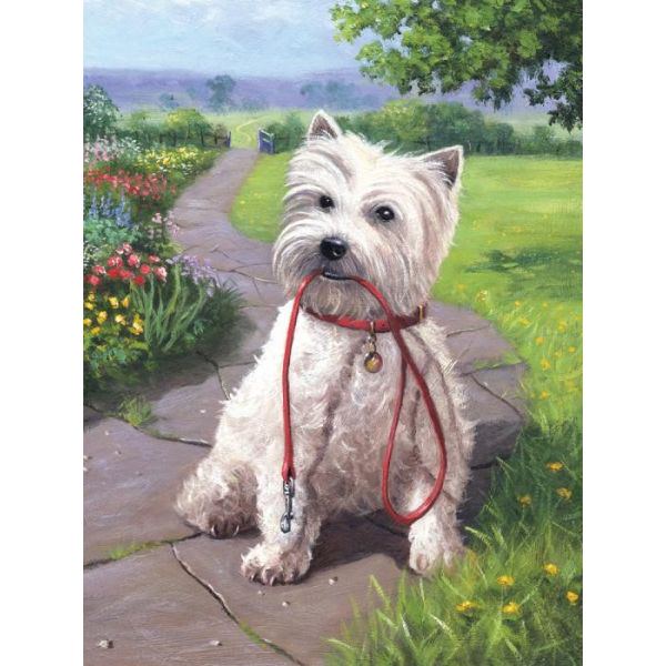 Set pictura pe numere, Royal Langnickel, 49 – Catel Westie, 30 x 23cm