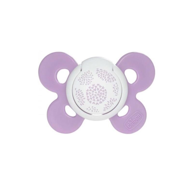 Suzeta ortodontica din silicon Chicco Physio Forma 059041, Mov 6-16 luni
