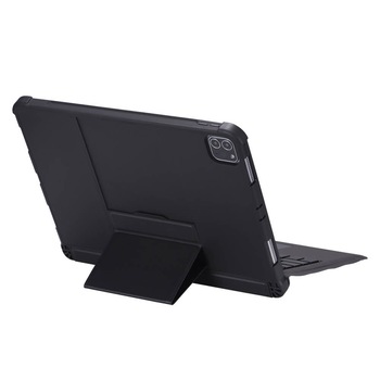 Carcasa din piele cu tastatura, touchpad si suport pentru Apple Pencil 2 pentru iPad Pro 11 2020, 4smarts Solid QWERTY, negru Carcasa din piele cu tastatura, touchpad si suport pentru Apple Pencil 2 pentru iPad Pro 11 2020, 4smarts Solid QWERTY, negru