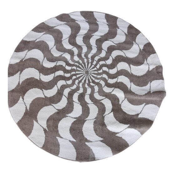 Covor rotund Mara bej, 140cm