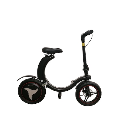Bicicleta electrica pliabila Breckner Germany BE 350-6 N, 350 W, 6Ah, culoare negru, roti 14", autonomie 10-22 km, greutate neta/bruta 20/22.5 kg
