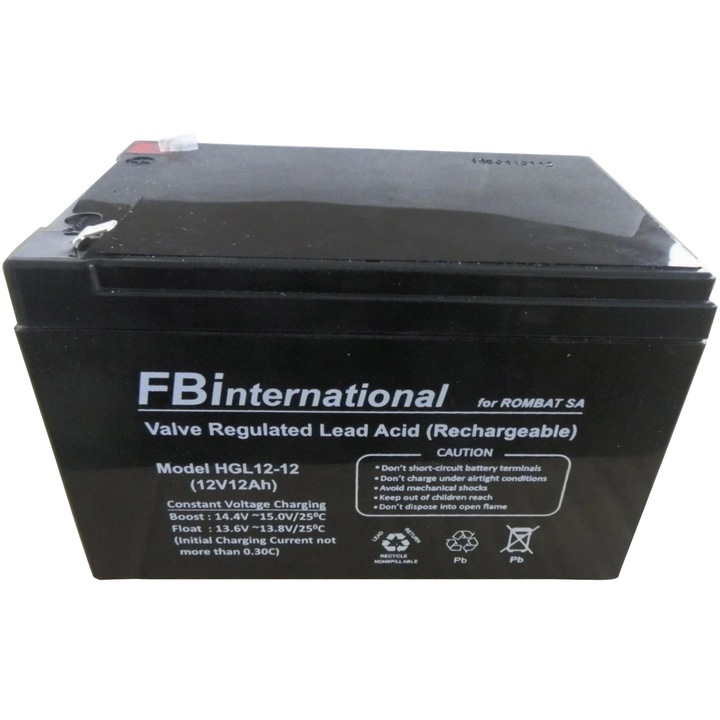 Акумулатор FB International Stationar HGL12-12, 12A/12V