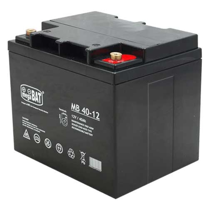Acumulator UPS MEGABAT MB40-12 VRLA AGM, 40Ah 12V