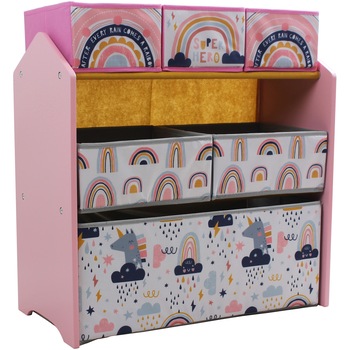 Dulap depozitare jucarii Super girl U-Grow UMDU04-GRL, Roz Dulap depozitare jucarii Super girl U-Grow UMDU04-GRL, Roz