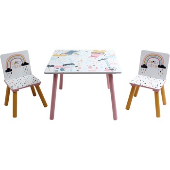 Set 2 scaune si birou Super girl U-Grow UMBS04-GRL, Roz Set 2 scaune si birou Super girl U-Grow UMBS04-GRL, Roz