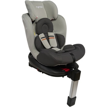 Scaun auto ISOFIX U-Grow Odin, 0-36 kg, rotativ, picior de sustinere, Gri Scaun auto ISOFIX U-Grow Odin, 0-36 kg, rotativ, picior de sustinere, Gri