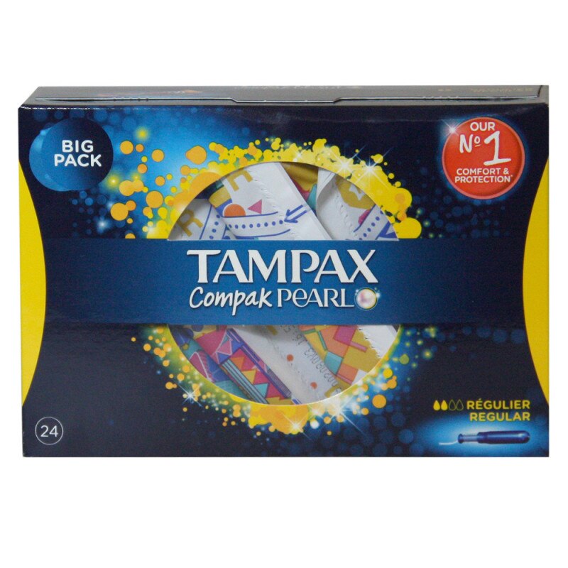 Tampoane interne Tampax Pearl Compak Regular 24