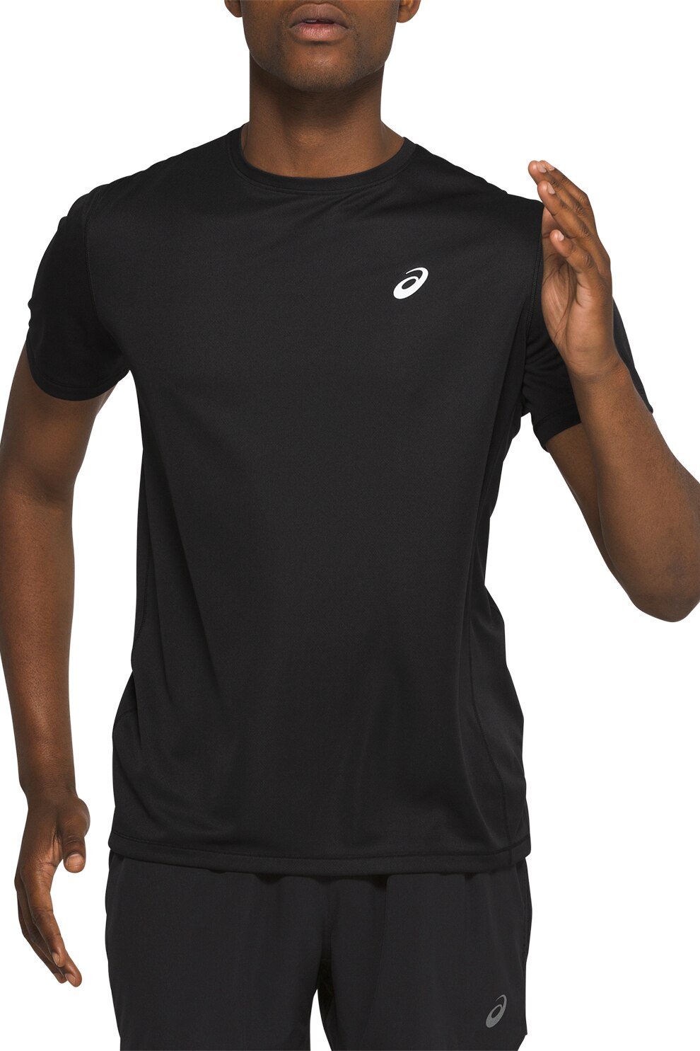 Asics, Tricou regular fit pentru alergare Katakana, Negru/Alb