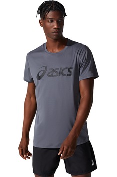 Asics, Tricou pentru alergare Core, Gri inchis/ Negru