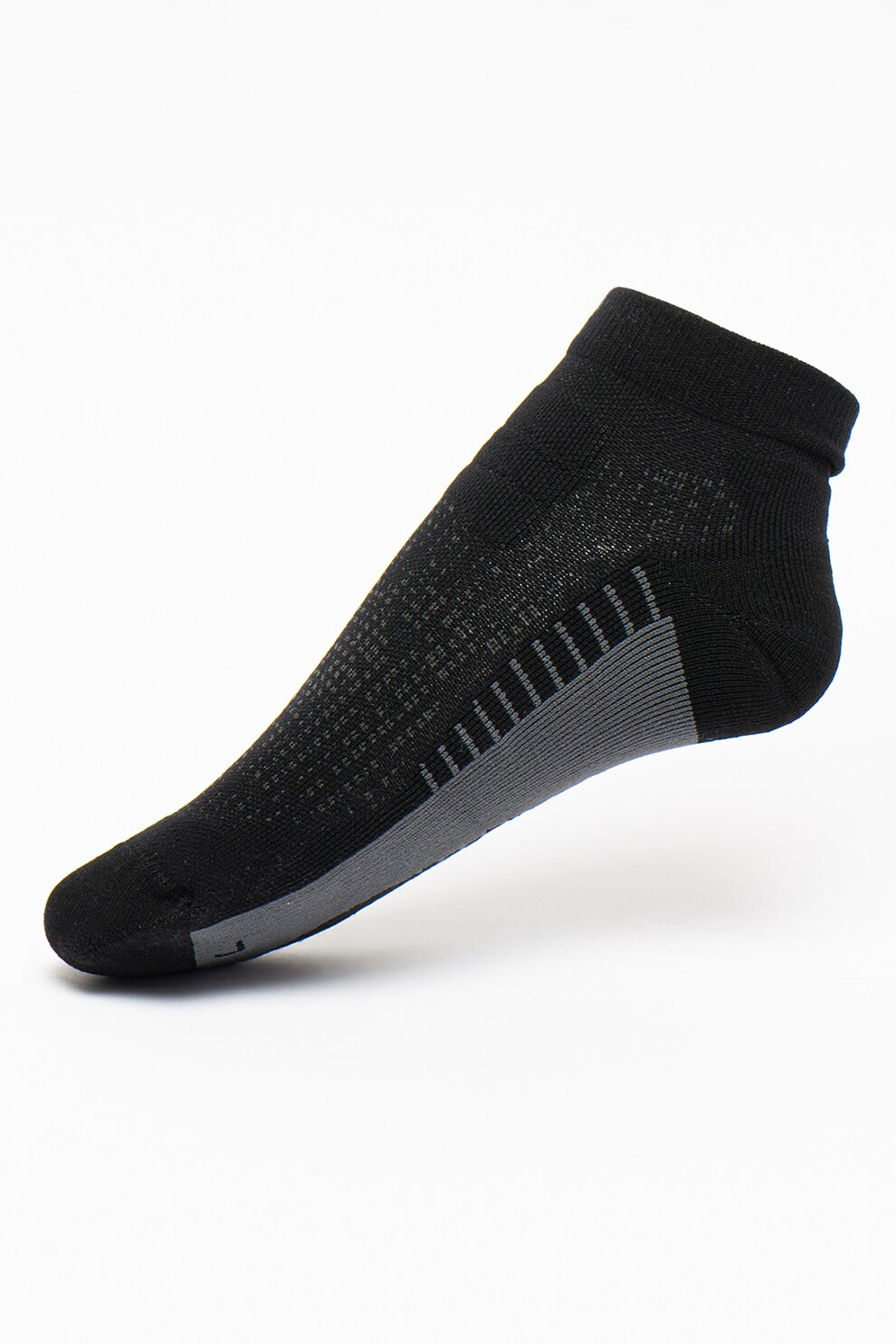 Asics, Sosete scurte unisex pentru alergare Ultra Comfort, Negru/Gri