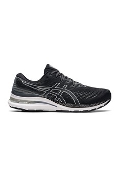 Asics, Pantofi din plasa tricotata pentru alergare Gel-Kayano 28, Negru/Alb Asics, Pantofi din plasa tricotata pentru alergare Gel-Kayano 28, Negru/Alb