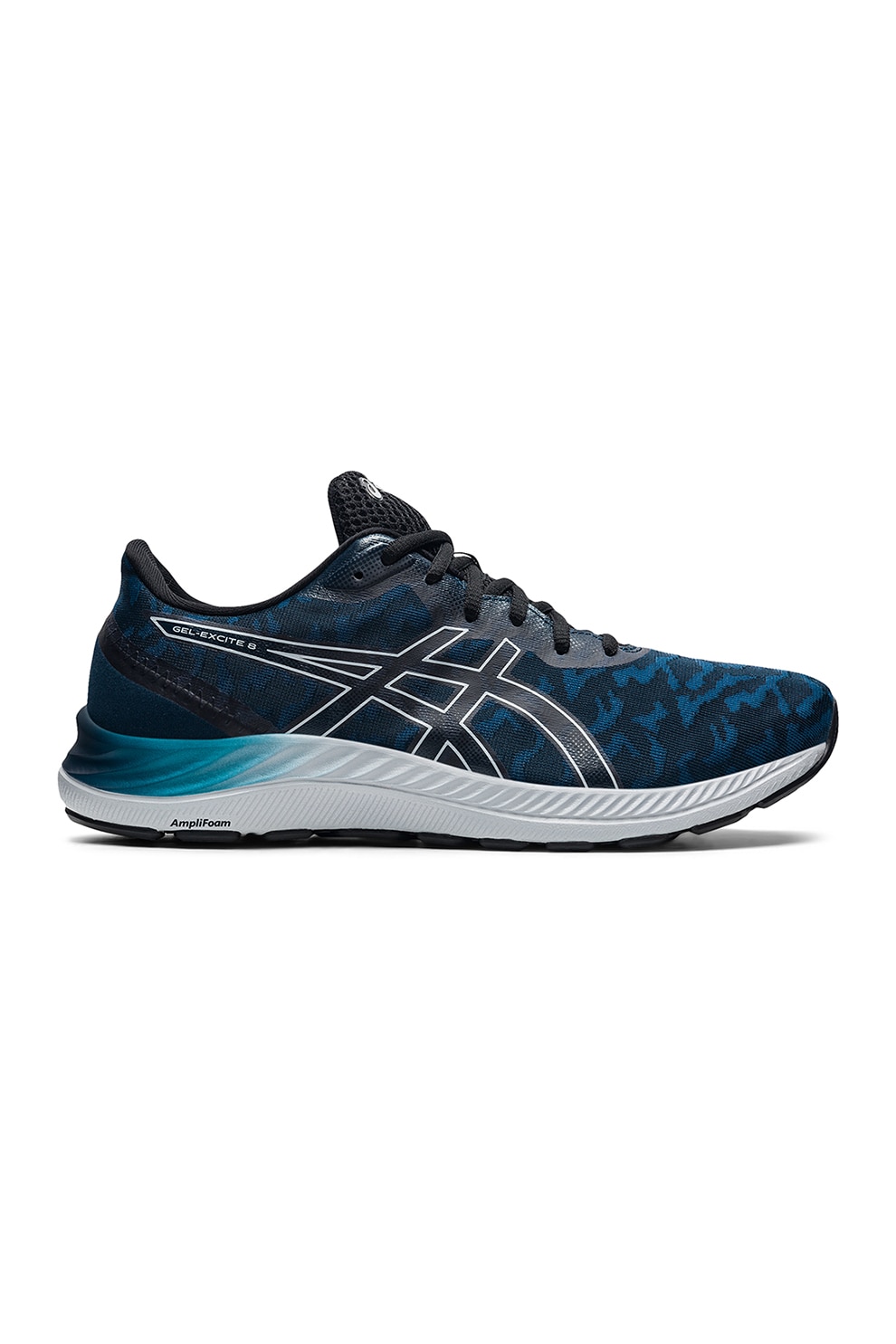 Asics, Pantofi din material textil pentru alergare Gel-Excite 8, albastru petrol, negru