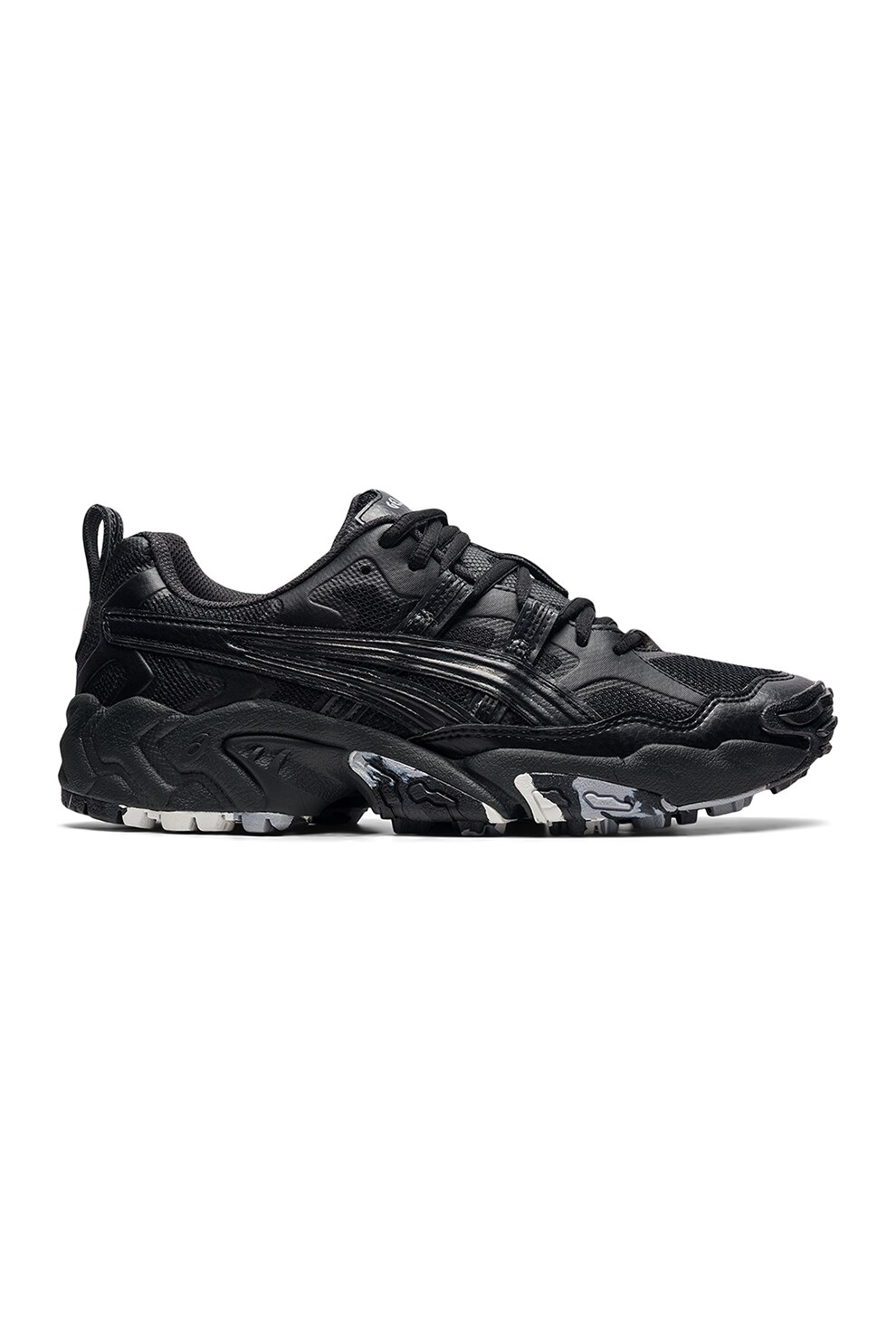 Asics, Pantofi sport cu garnituri din piele Gel-Nandi, Negru