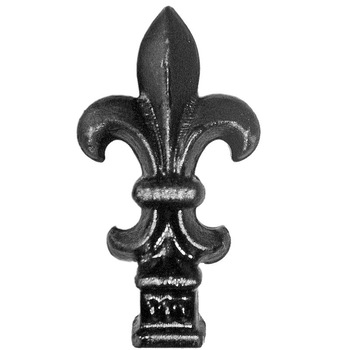 Varf decorativ din fier forjat pentru garduri si porti metalice , VF 007, 118x65 mm , baza 24x24mm Varf decorativ din fier forjat pentru garduri si porti metalice , VF 007, 118x65 mm , baza 24x24mm