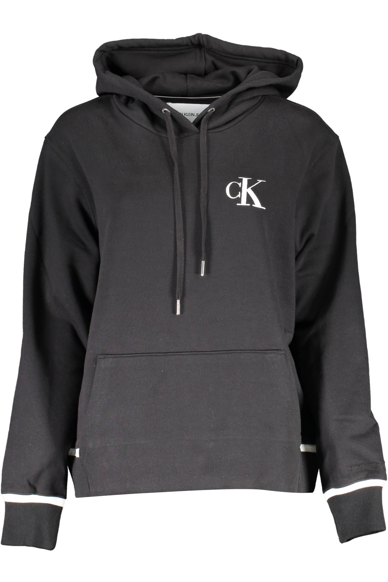 Bluza dama, Calvin Klein, negru cu dungi, Negru