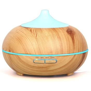 Difuzor de uleiuri esentiale, Umidificator, 500 ml, Maro Difuzor de uleiuri esentiale, Umidificator, 500 ml, Maro