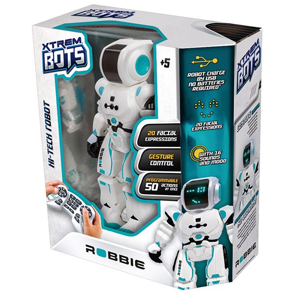 Robotel cu Telecomanda Xtreme Bots Robbie Robot 31 cm