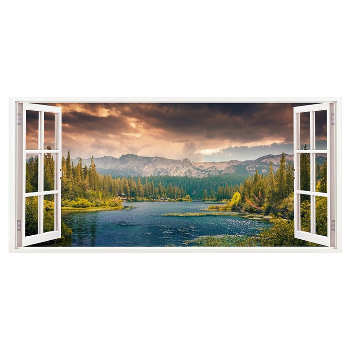 Dekoratív matrica, 3D ablak, Víz, 85 cm, 257STK
